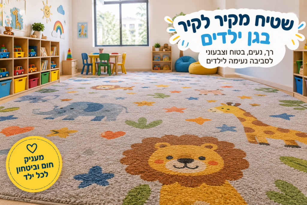 שטיח מקיר לקיר בגן ילדים